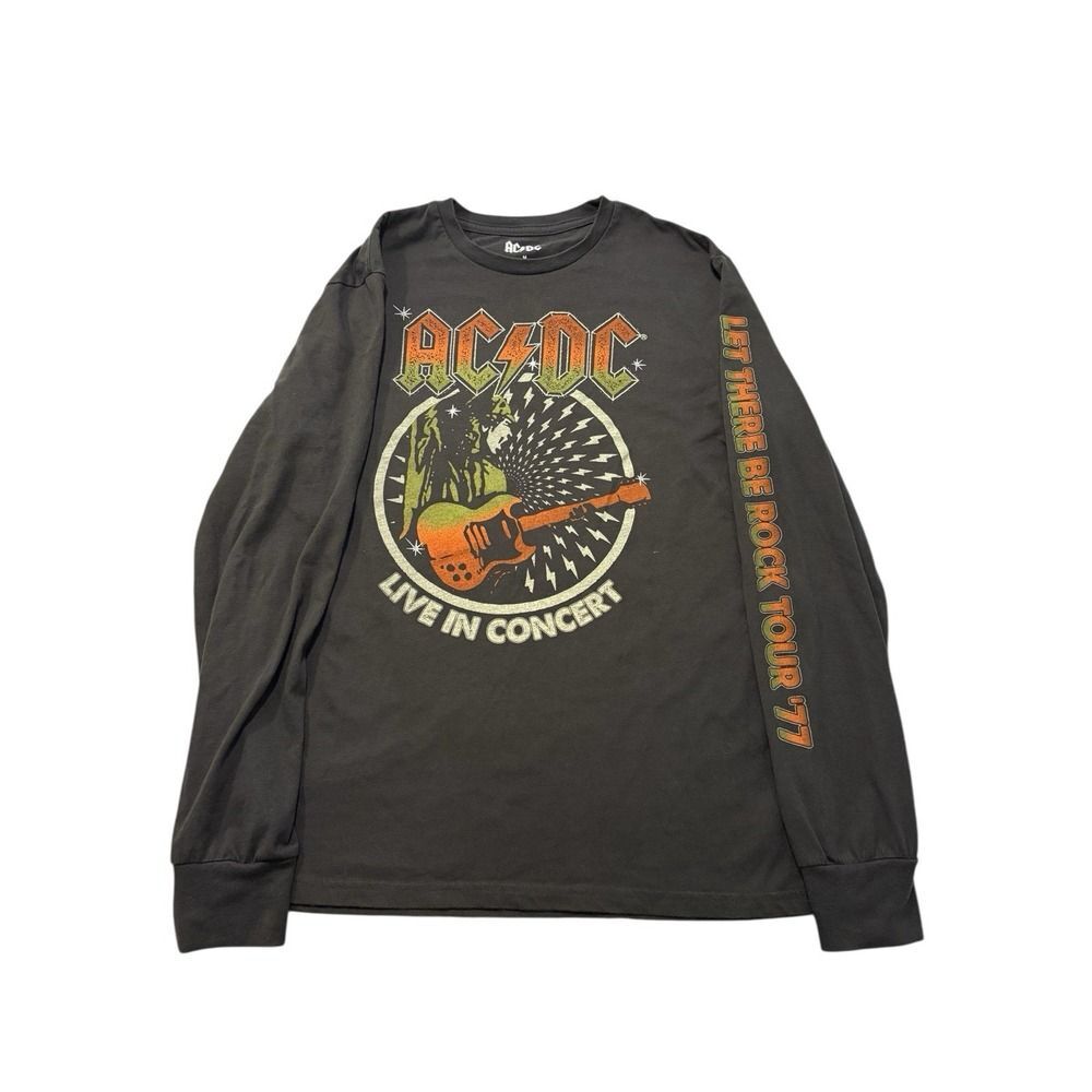 AC/DC Let There Be Rock Tour 1977 Medium Long Sleeve